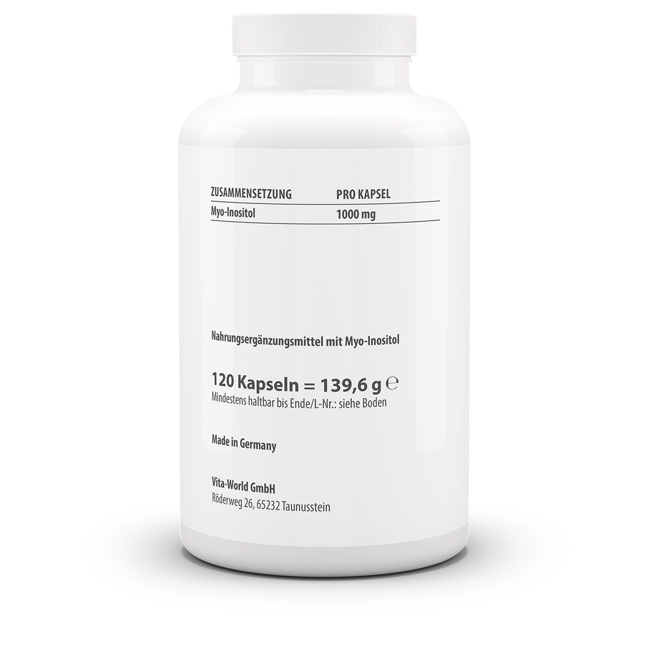 Myo-Inositol 1000 mg (120 Kps) Myo-Inositol 1000 mg (120 Kps)