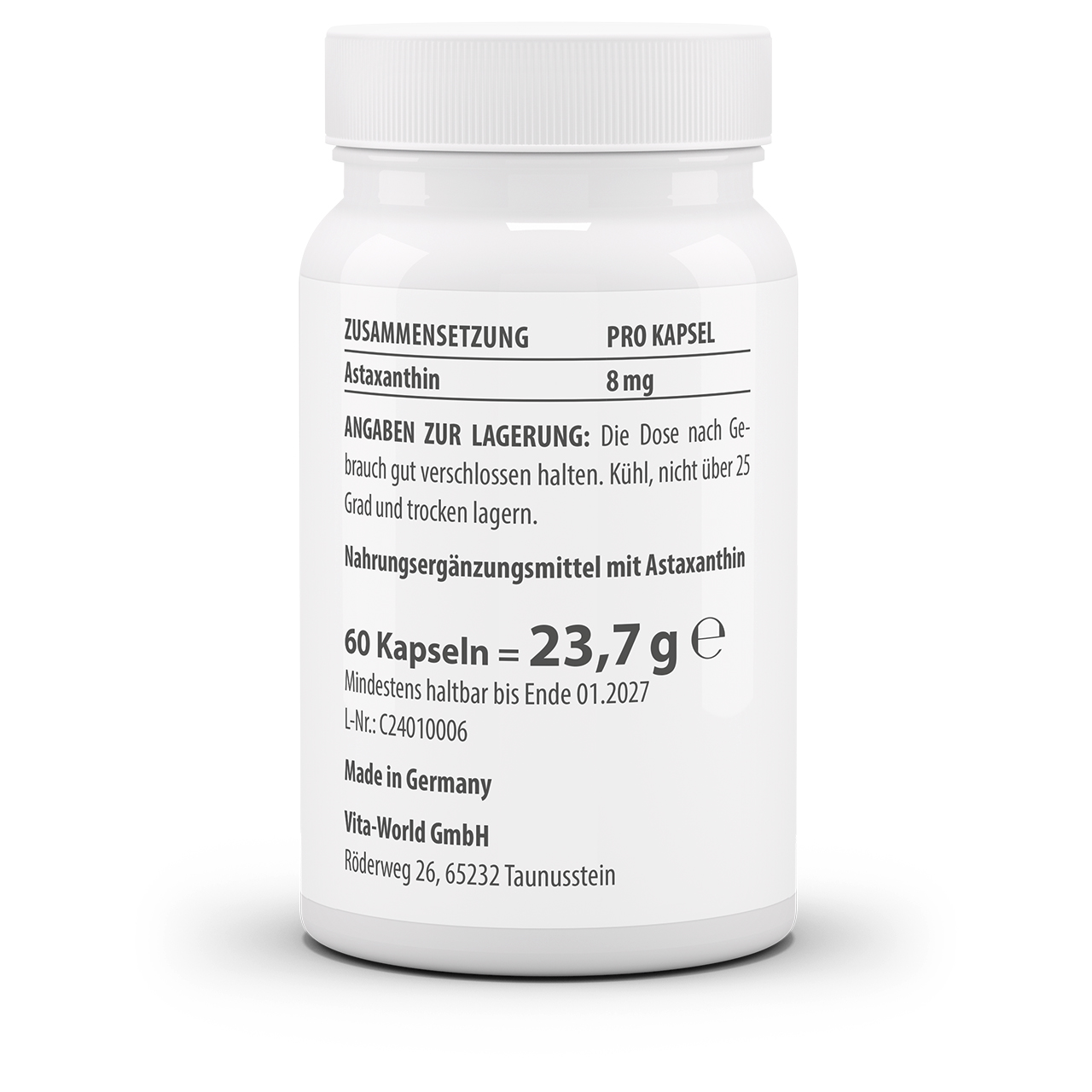 Astaxanthin 8 mg (60 Kps)