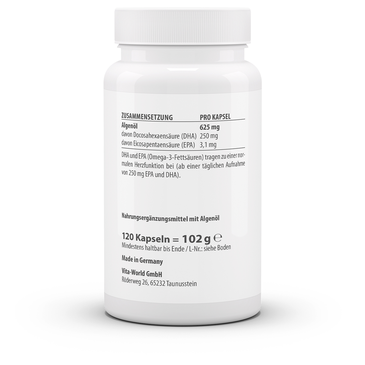 Omega 3 vegan (120 Kps) Omega 3 vegan (120 Kps)