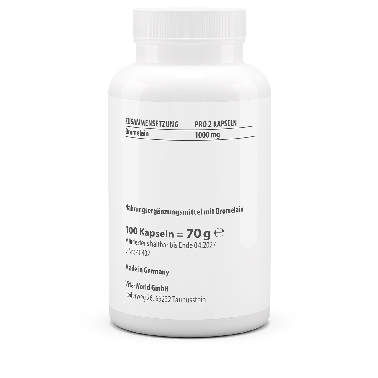 Bromelain 500 mg (100 Kps) Bromelain 500 mg (100 Kps)
