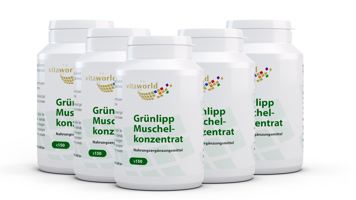 Grünlippmuschelkonzentrat 500 mg 5er Pack (750 Kps)