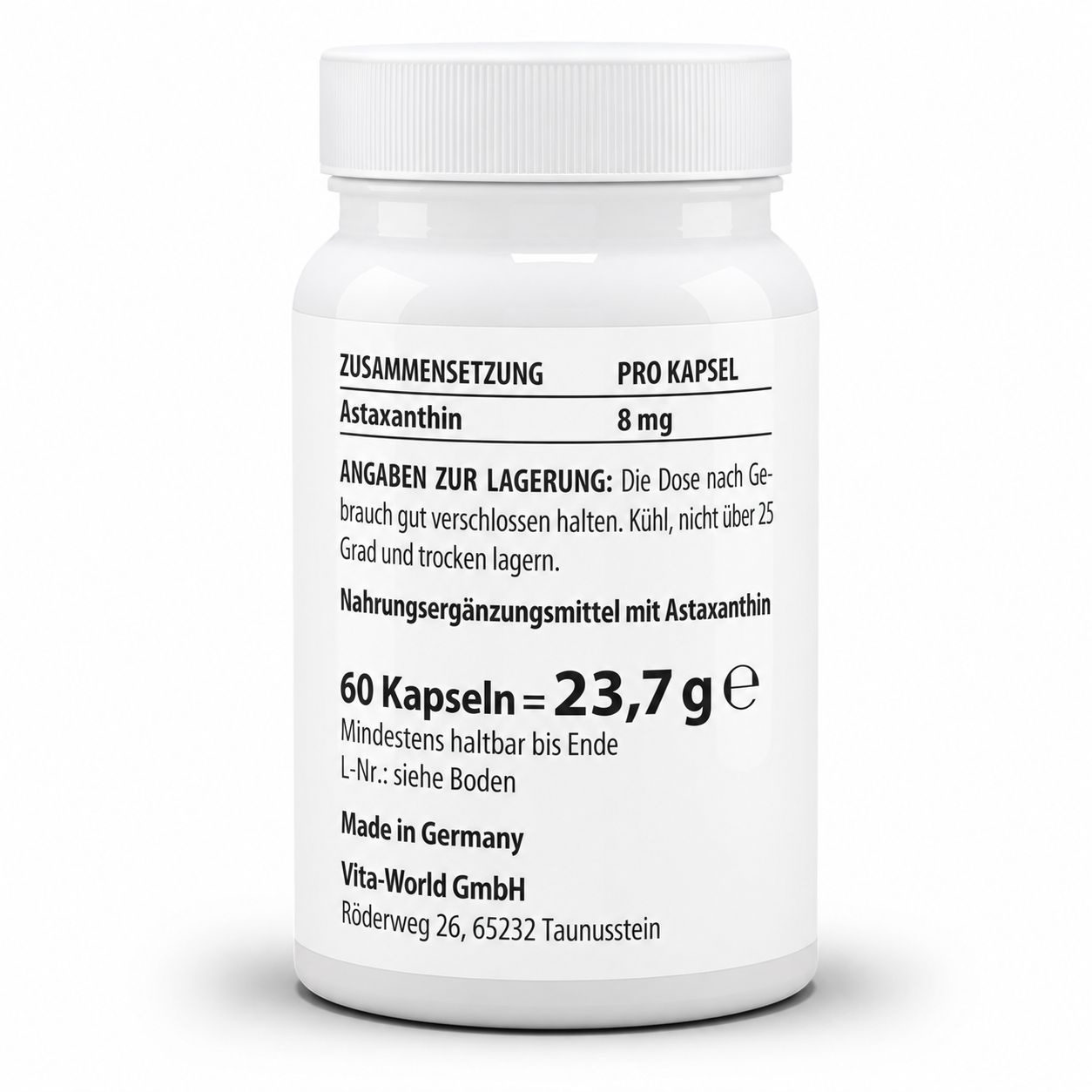 Astaxanthin 8 mg (60 Kps)