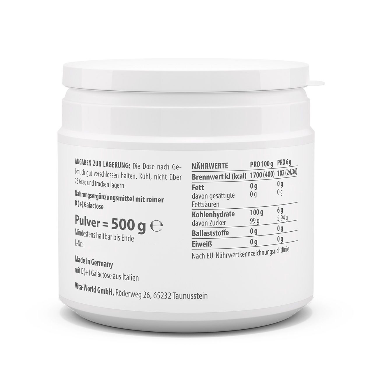 D(+)Galactose 2er Pack (1000 g)