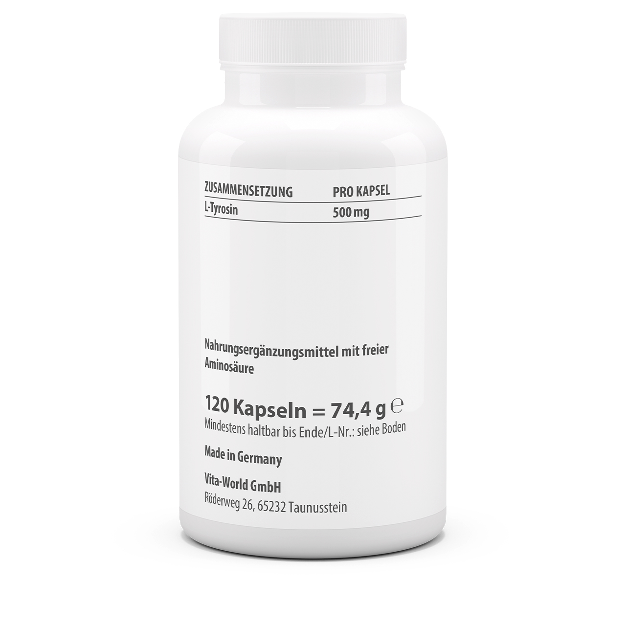 Tyrosin 500 mg (120 Kps)