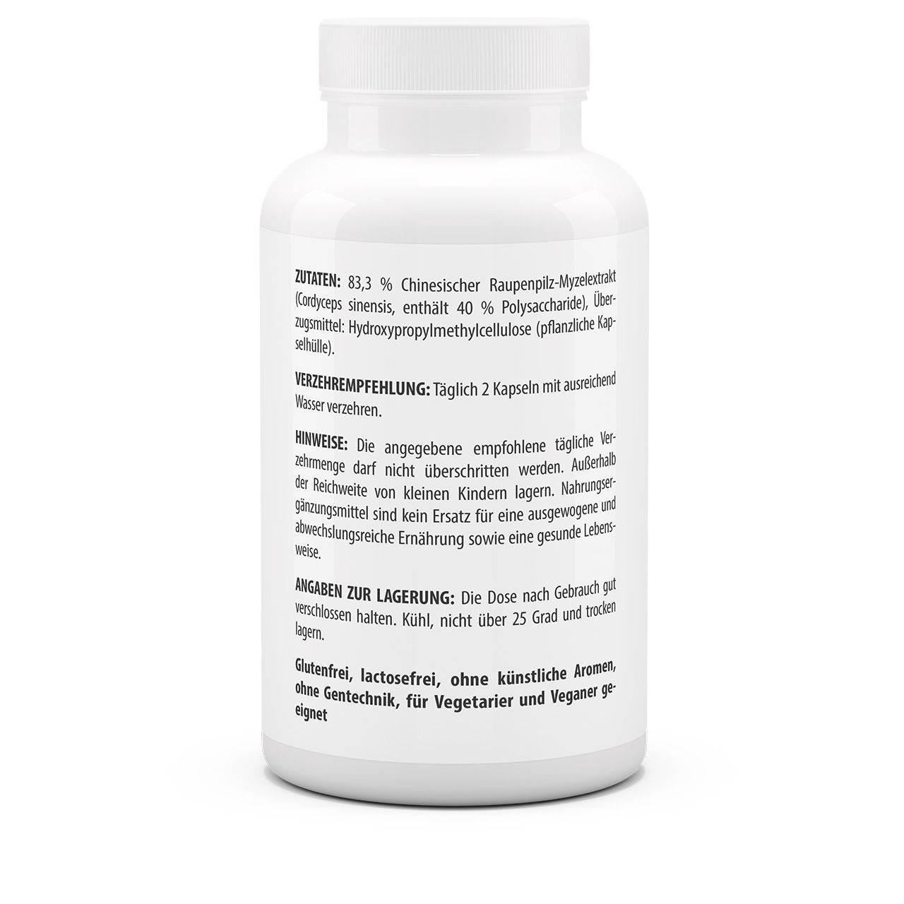 Cordyceps Extrakt CS4 500 mg 40% Polysaccharide (100 Kps) Cordyceps Extrakt CS4 500 mg 40% Polysaccharide (100 Kps)