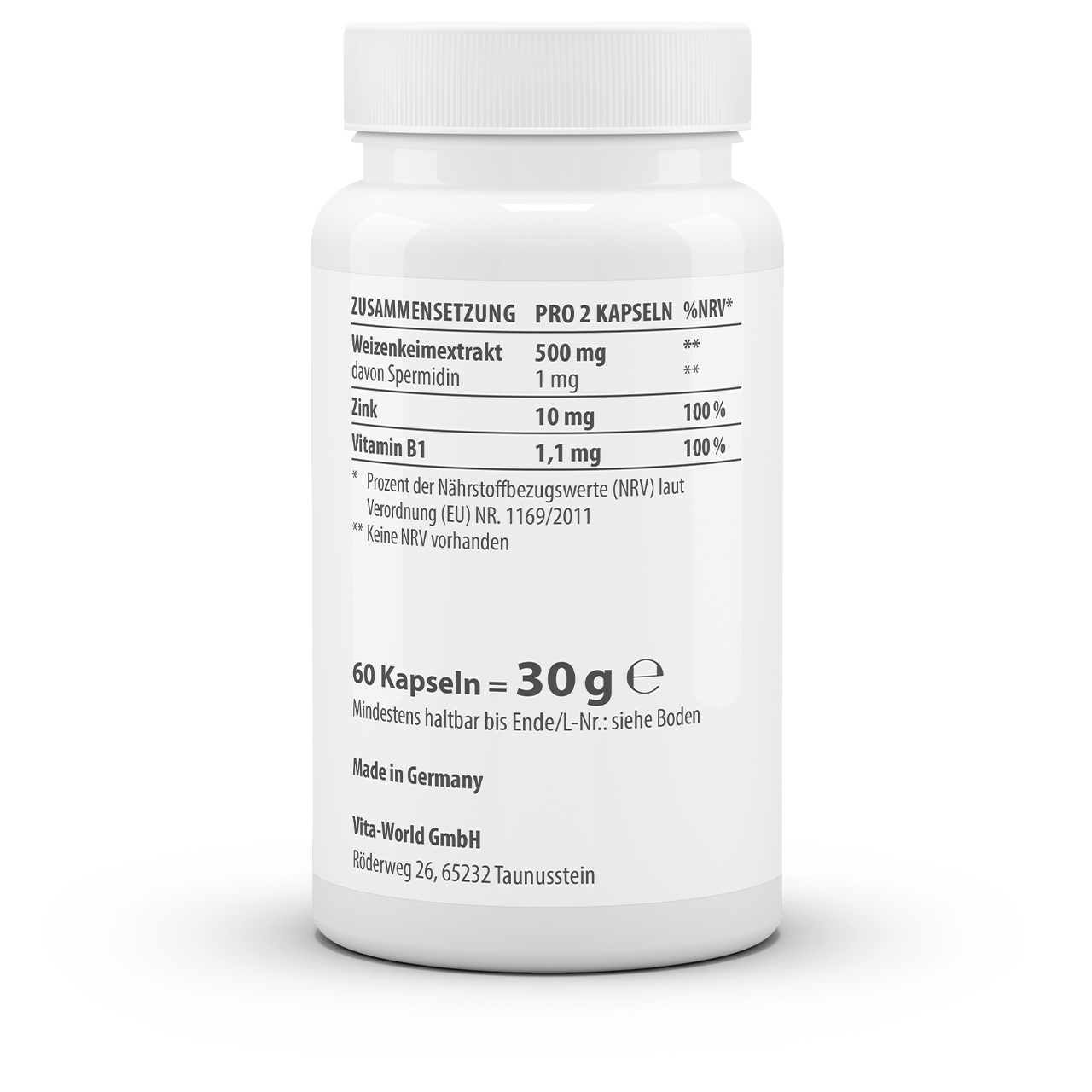 Spermidin Plus (60 Kps) Spermidin Plus (60 Kps)