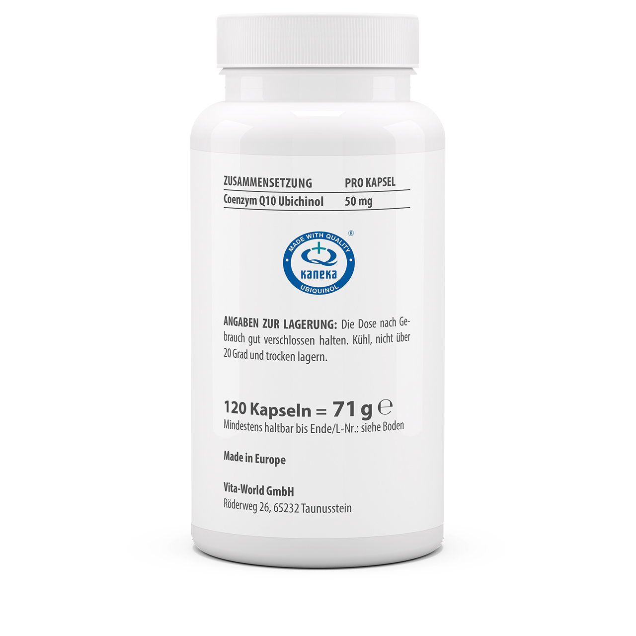 Ubichinol 50 mg (120 Kps)