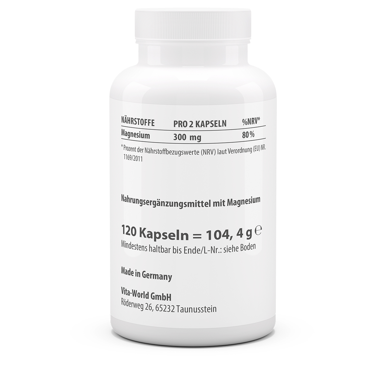 Magnesiumtaurat (120 Kps) Magnesiumtaurat (120 Kps)