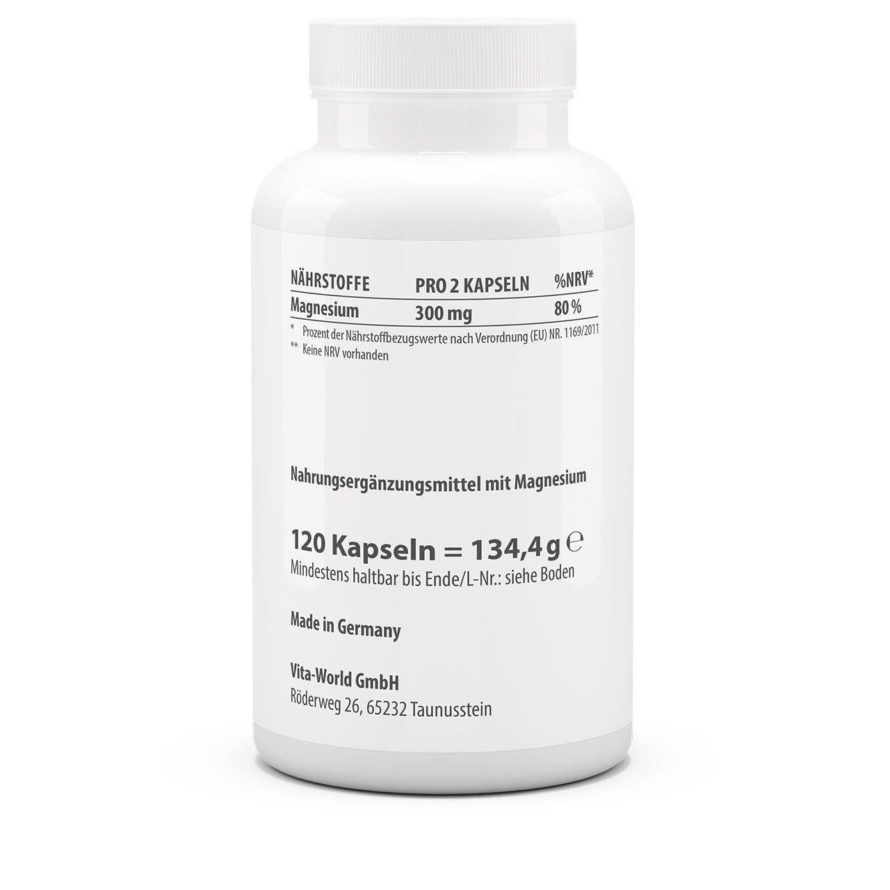 Magnesiummalat 1000 mg (120 Kps)