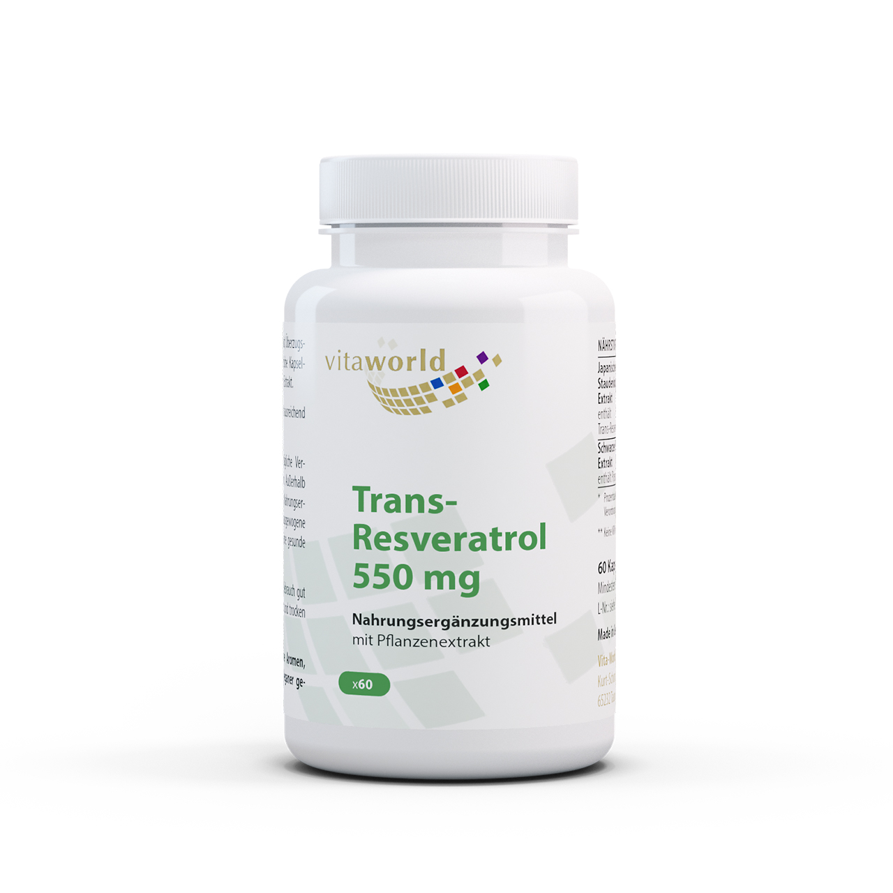 Trans-Resveratrol 550 mg (60 Kps)