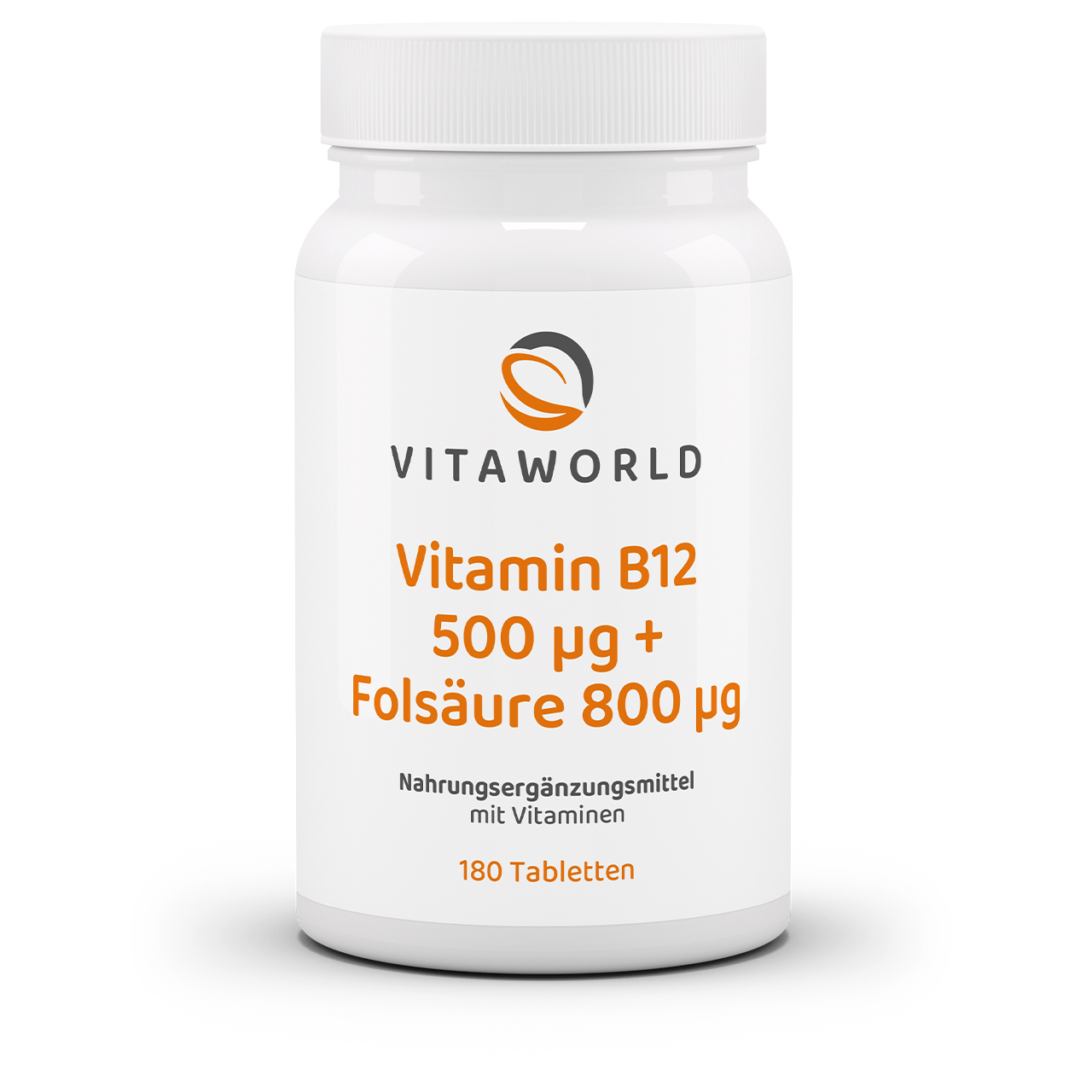 Vitamin B12 500 µg + Folsäure 800 µg (180 Tbl)