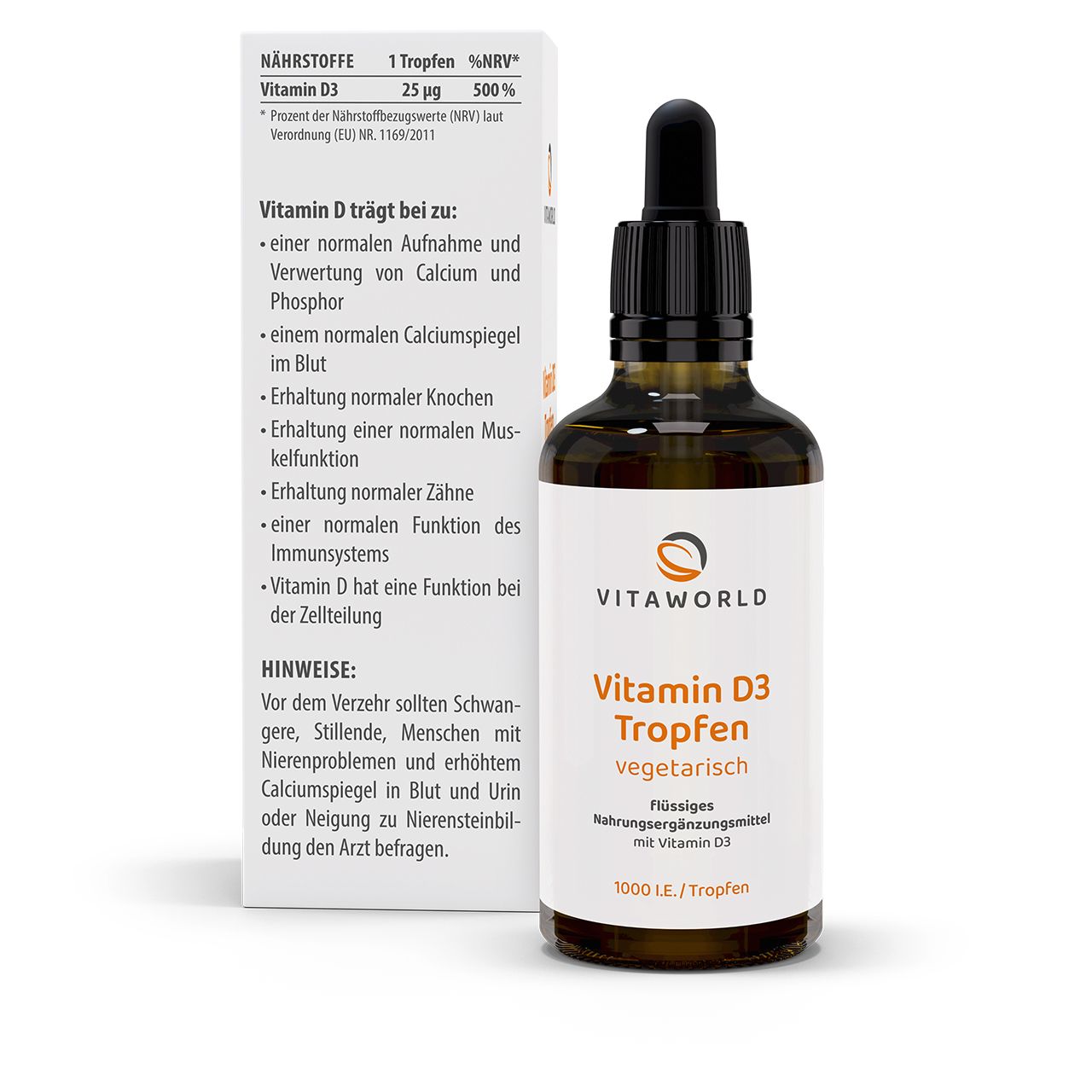Vitamin D3 drops 1,000 I.U. (50 ml) Vitamin D3 drops 1,000 I.U. (50 ml)