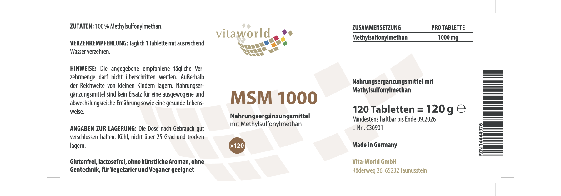 MSM 1000 (120 Tbl)