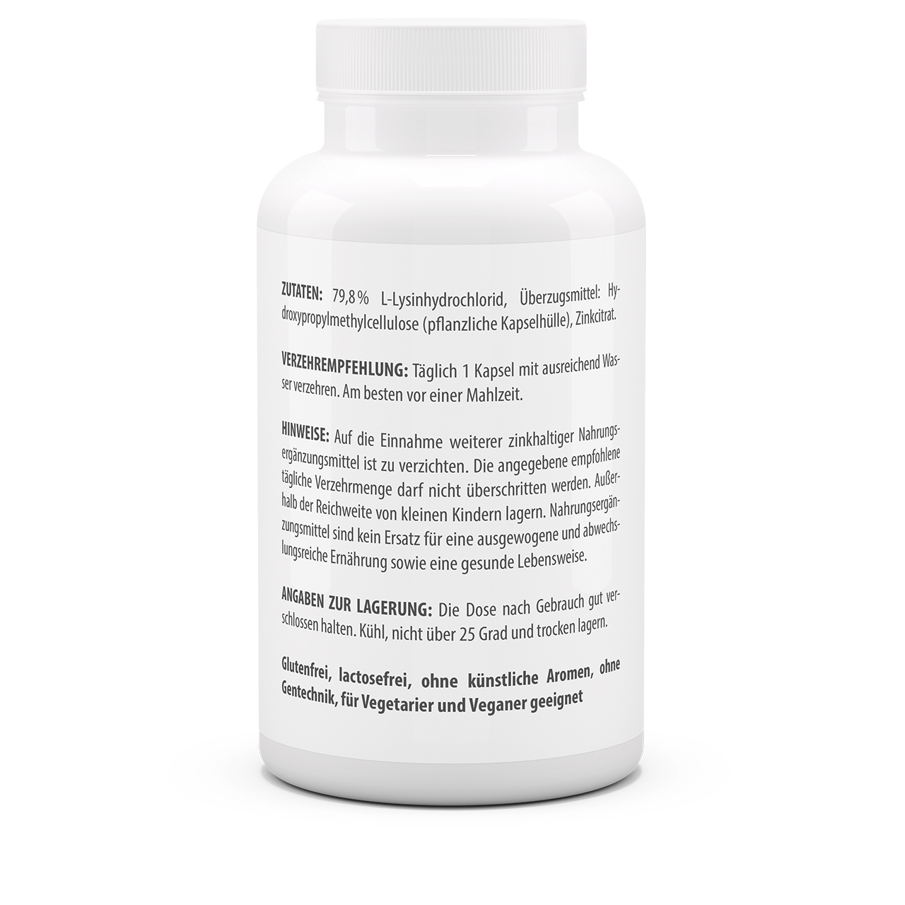 Lysin 600 mg plus Zink 10 mg (120 Kps)