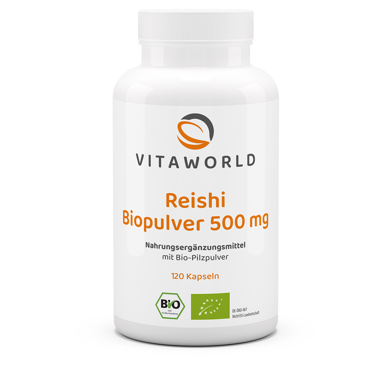 Reishi Biopulver 500 mg (120 Kps)