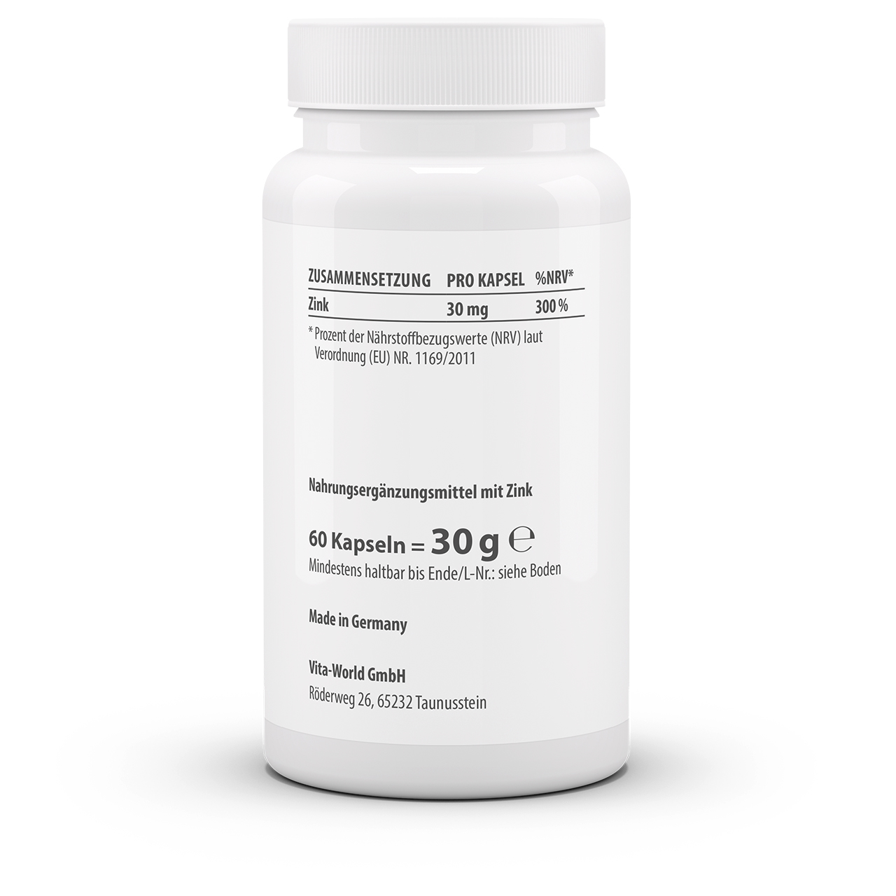 Zinkcitrat 30 mg (60 Kps) Zinkcitrat 30 mg (60 Kps)