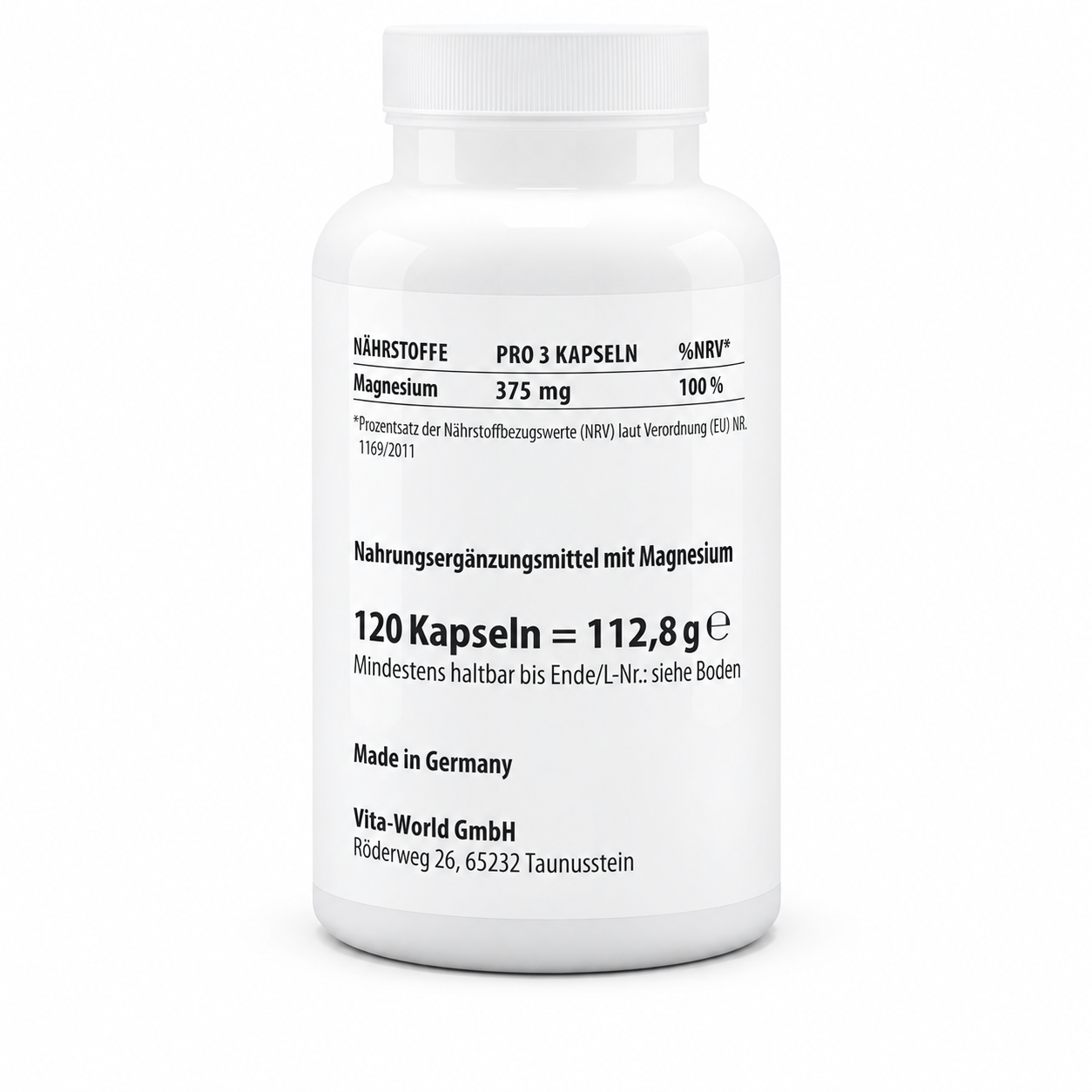Magnesiumcitrat 125 mg (120 Kps)