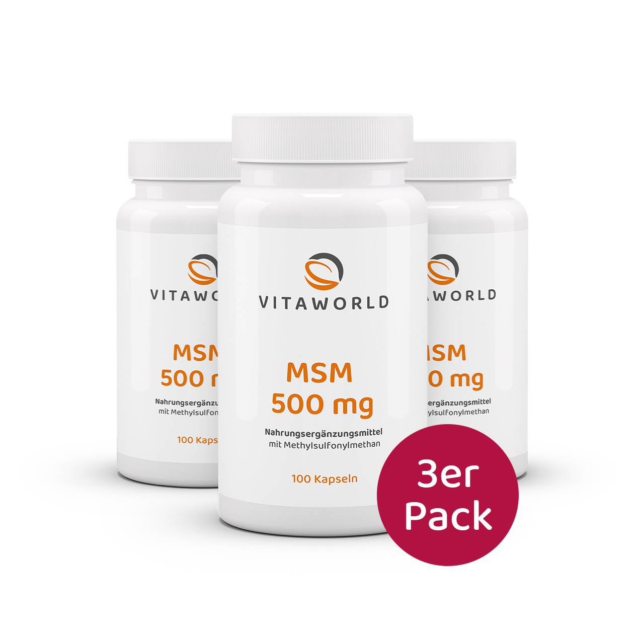 MSM 500 mg 3er Pack (300 Kps) MSM 500 mg 3er Pack (300 Kps)