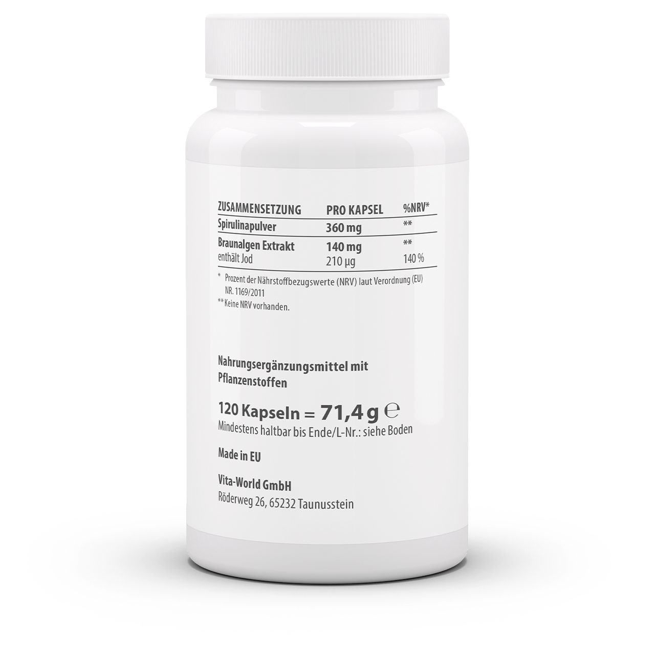 Braunalgen Extrakt (120 Kps) Braunalgen Extrakt (120 Kps)