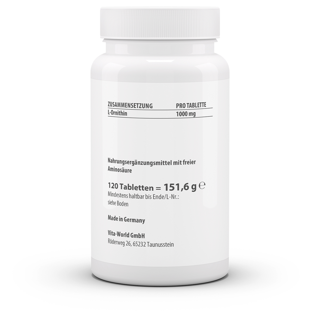 Ornithin 1000 mg (120 Tbl) Ornithin 1000 mg 3er Pack (360 Tbl)