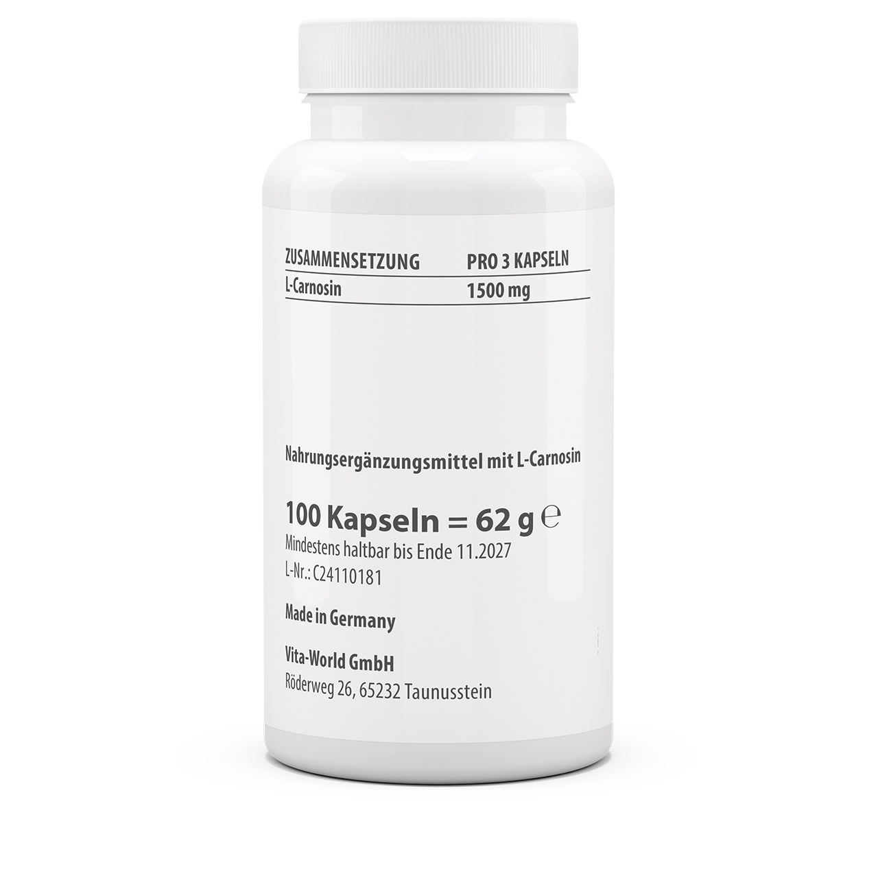 Carnosin 500 mg (100 Kps) Carnosin 500 mg (100 Kps)