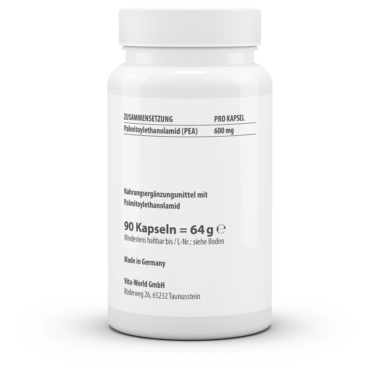 PEA 600 mg Palmitoylethanolamid (90 Kps)