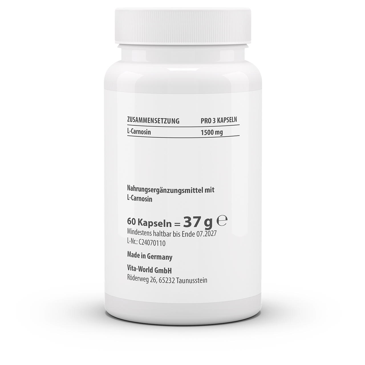 Carnosin 500 mg (60 Kps) Carnosin 500 mg (60 Kps)