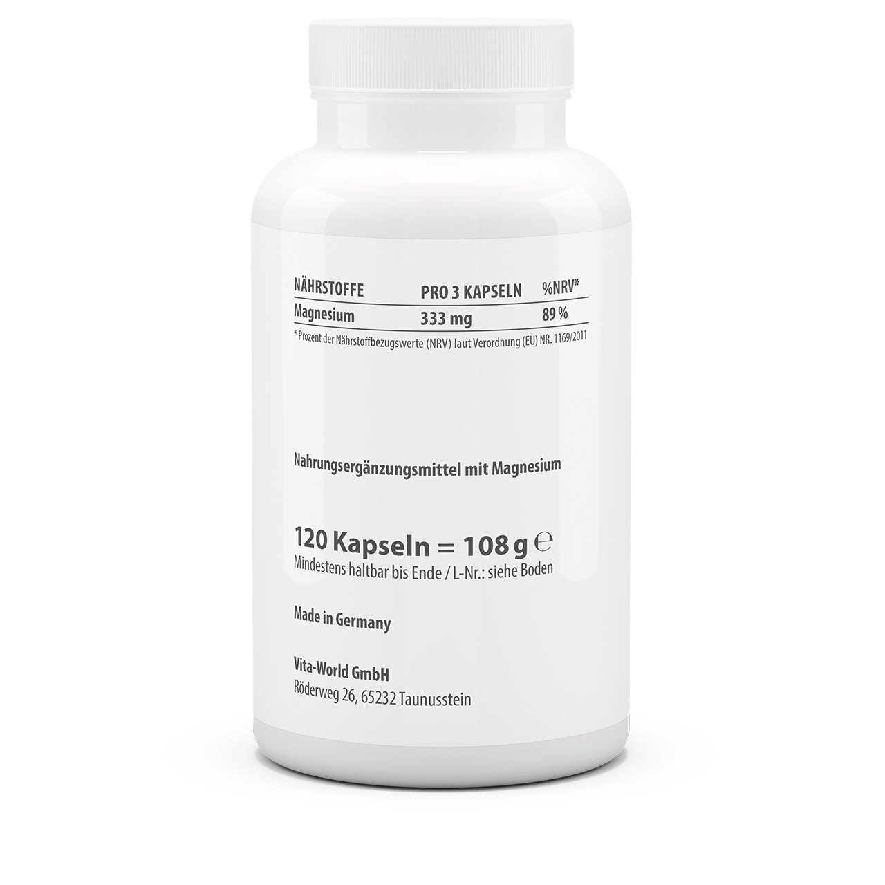 Magnesiumbisglycinat Plus 3er Pack (360 Kps) Magnesiumbisglycinat Plus 3er Pack (360 Kps)