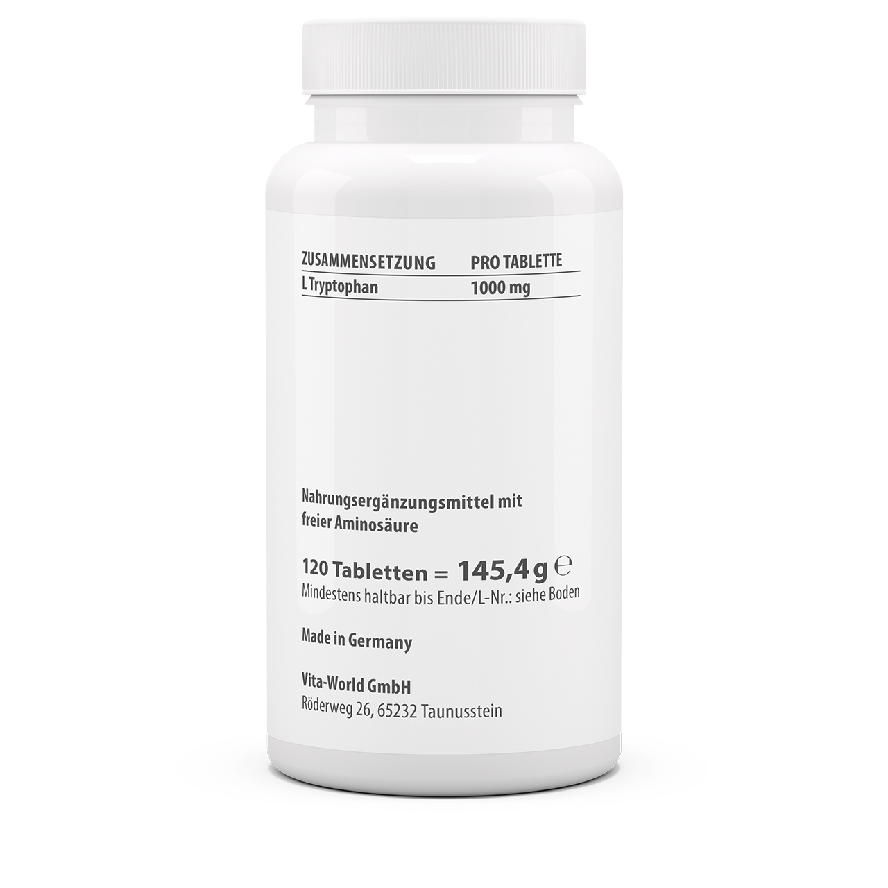 L-Tryptophan 1000 mg (120 Tbl)