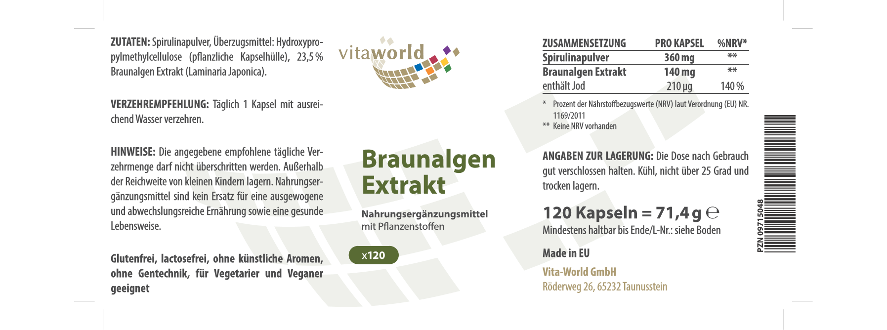 Braunalgen Extrakt (120 Kps)