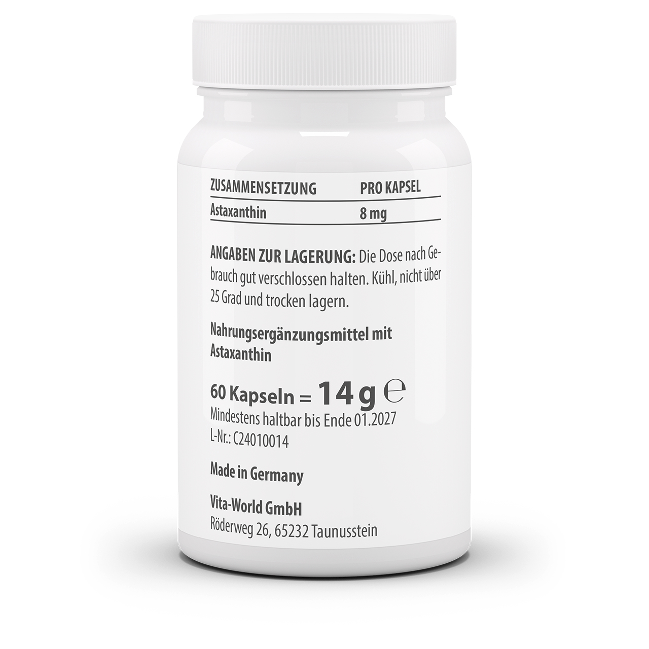 Astaxanthin Liquid 8 mg (60 Kps) Astaxanthin Liquid 8 mg (60 Kps)