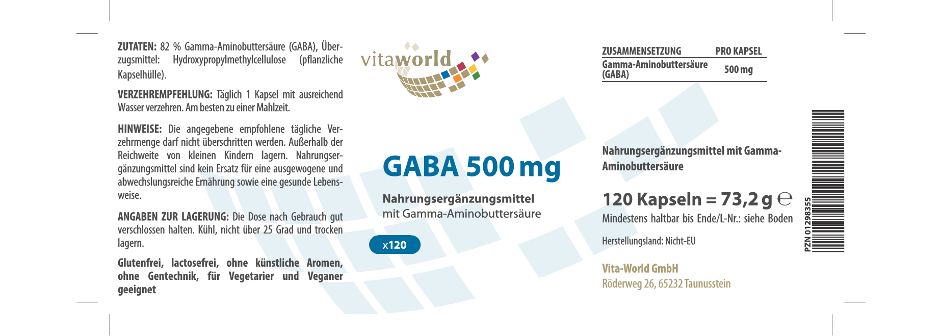 GABA 500 mg (120 Kps)