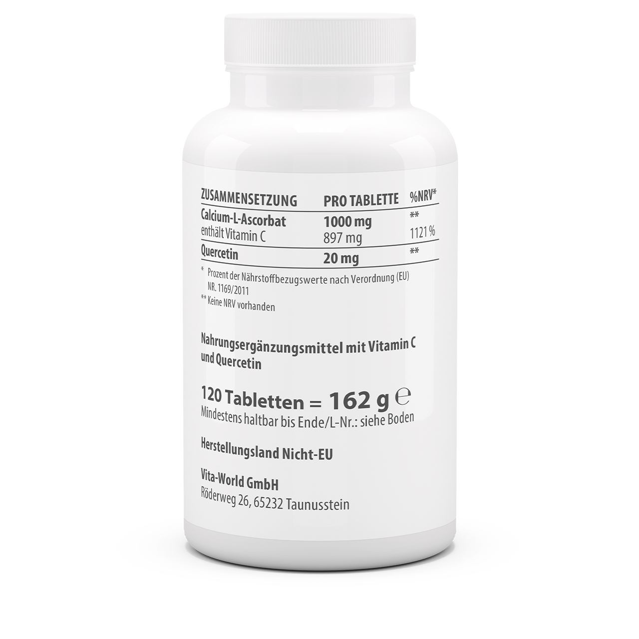 Vitamin C 1000 buffered + quercetin (120 tablets) Vitamin C 1000 buffered + quercetin (120 tablets)