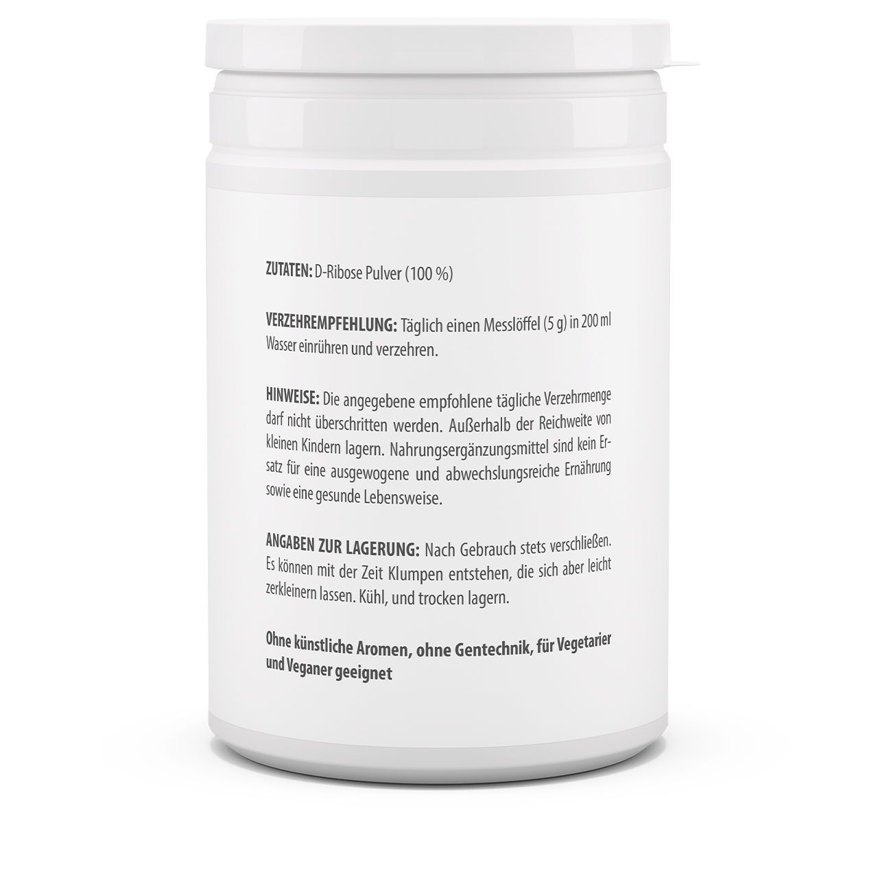 D-Ribose Pulver (200 g) D-Ribose Pulver (200 g)