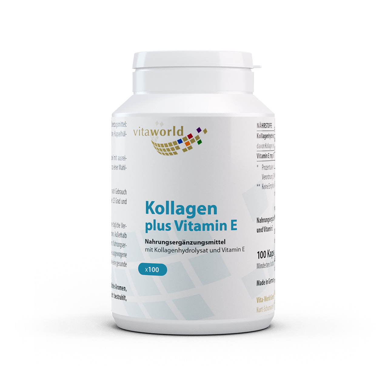 Kollagen 500 mg plus Vitamin E (100 Kps)