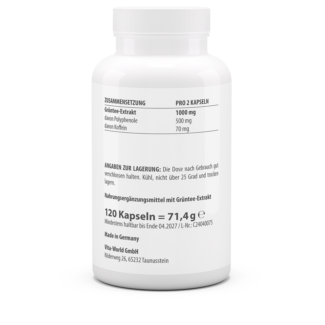 Green tea extract 500 mg (120 caps) Green tea extract 500 mg (120 caps)