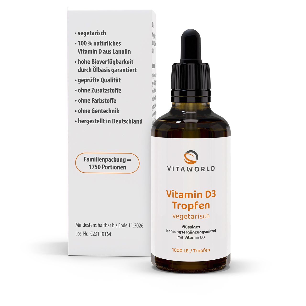 Vitamin D3 drops 1,000 I.U. (50 ml) Vitamin D3 drops 1,000 I.U. (50 ml)
