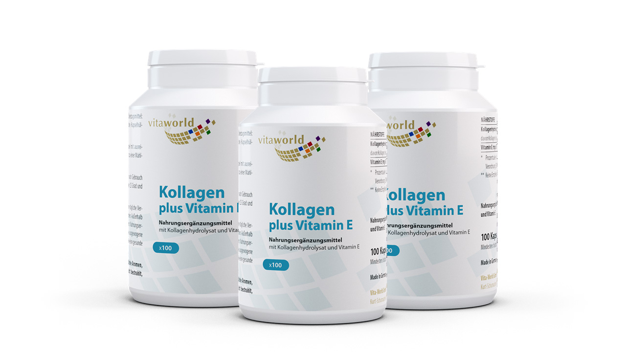 Collagen 500 mg plus vitamin E 3 pack (300 caps)