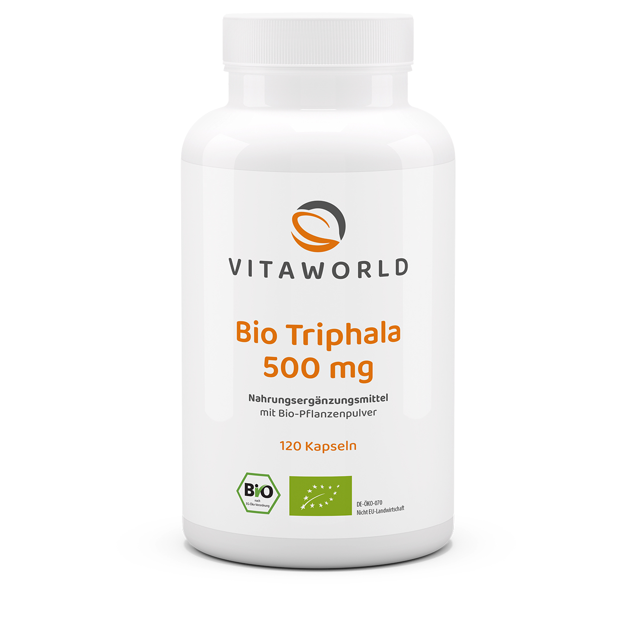 Organic Triphala 500 mg (120 caps)